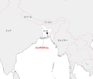 バングラデシュの全体地図